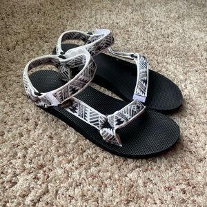 Teva Black and White Sporty Sandals